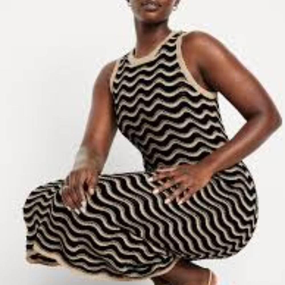 Sleeveless Pointelle Knit Midi Dress • Old Navy • Size Medium - Picture 4 of 9